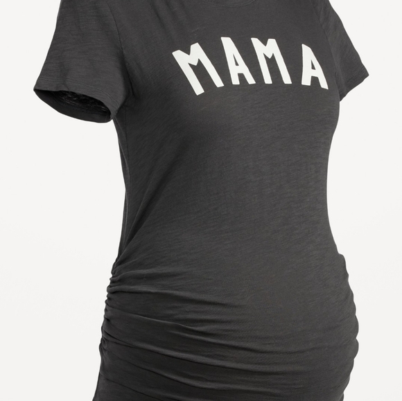 Maternity Graphic Side-Shirred T-shirt - Picture 2 of 2